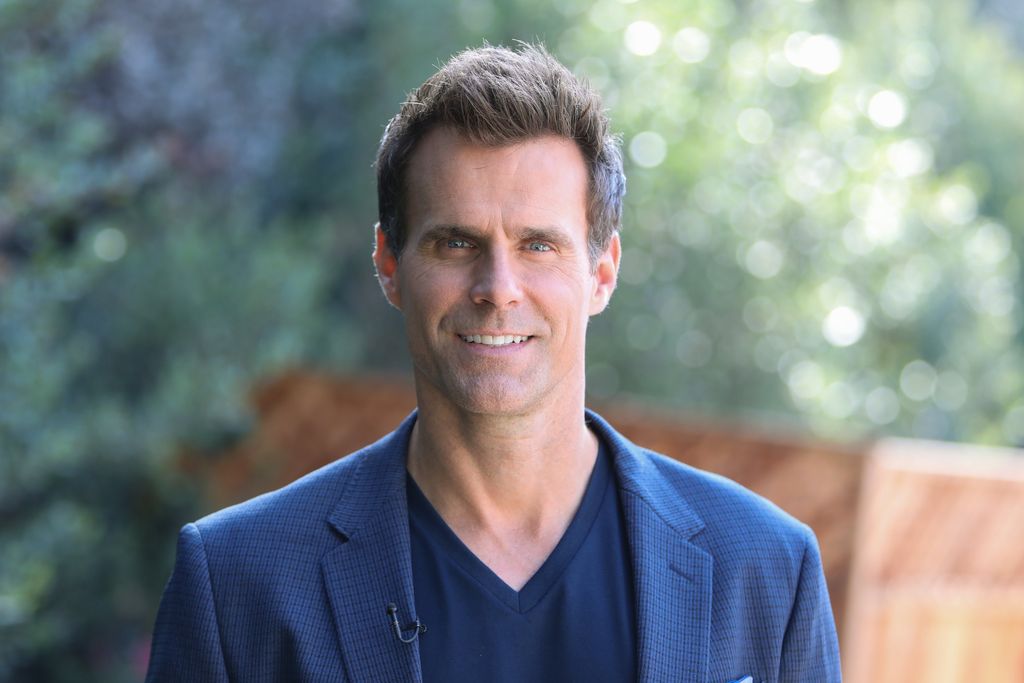 Cameron Mathison on the set of Hallmark