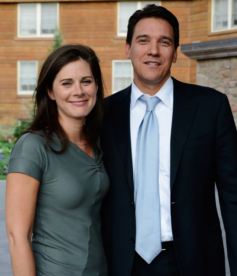 Erin Burnett และ David Rubulotta ระหว่างการประชุม Allen & Company Sun Valley เมื่อวันที่ 10 กรกฎาคม 2012 ใน Sun Valley, Idaho | ที่มา: เก็ตตี้อิมเมจ