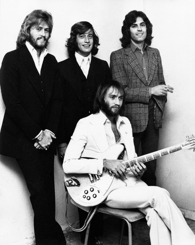 Portret benda Bee Gees koji su osnovali australski pjevači, glazbenici i skladatelji britanskog podrijetla, braća Barry, Robin, Maurice i Andy Gibb. Rim, 1972. | Izvor: Getty Images