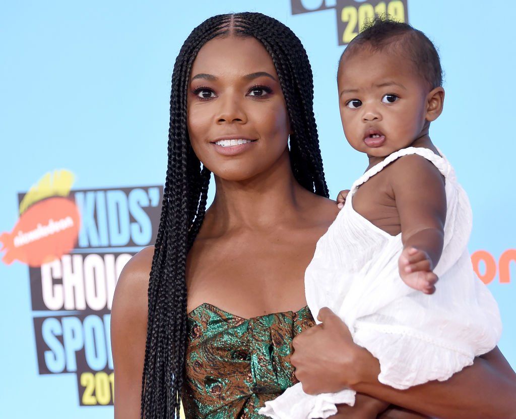 Gabrielle Union and Kaavia James Union Wade at Nickelodeon Kids