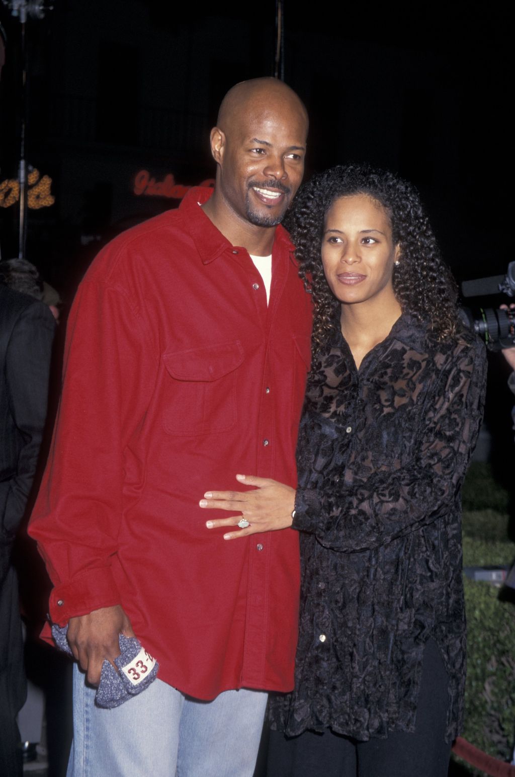 Keenen Ivory Wayans and wife Daphne Polk attending the world premiere of 