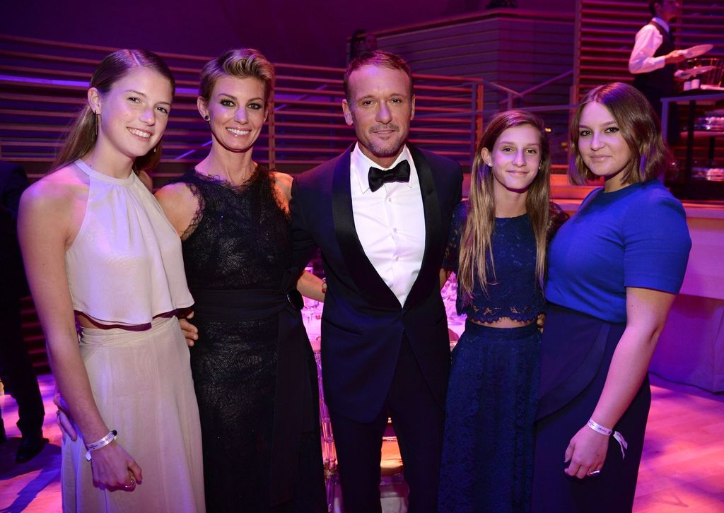  Gracie McGraw, Faith Hill, Tim McGraw, Audrey McGraw and Maggie McGraw attend TIME 100 Gala on April 21, 2015. | Source: Getty Images