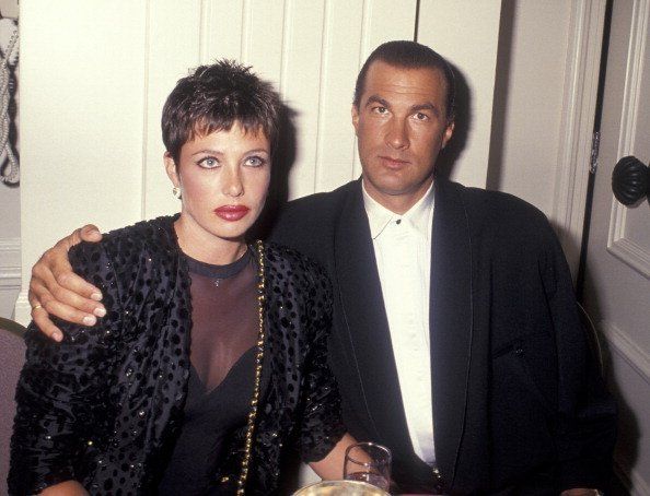 Model Kelly LeBrock and actor Steven Seagal attending 41st Annual ACE Eddie Awards Honoring George Lucas on March 9, 1991 at the Beverly Hilton Hotel in Beverly Hills, California | Photo: Getty Images