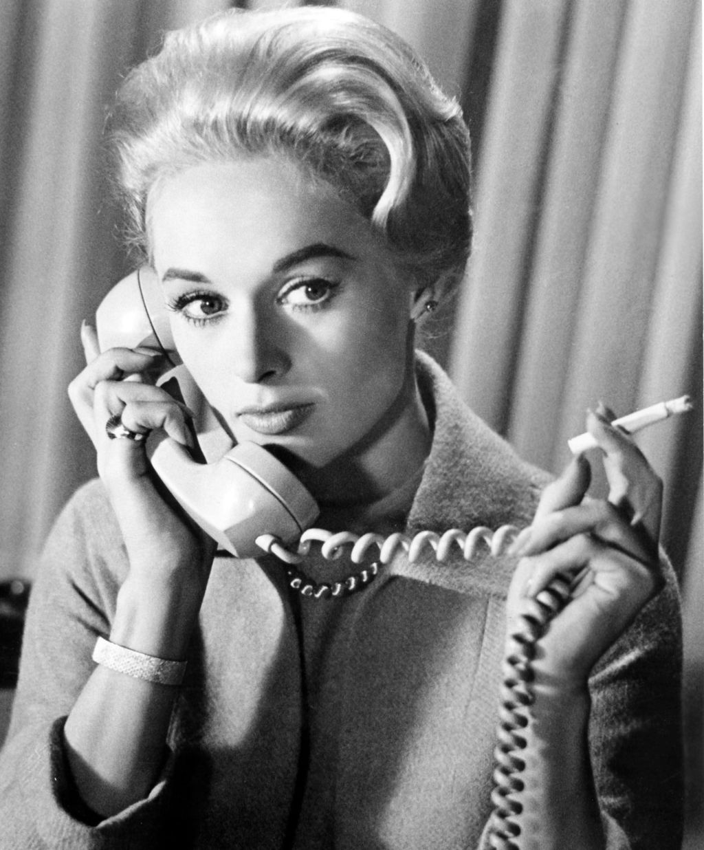 Tippi Hedren in a scene from the 1963 Alfred Hitchcock movie 
