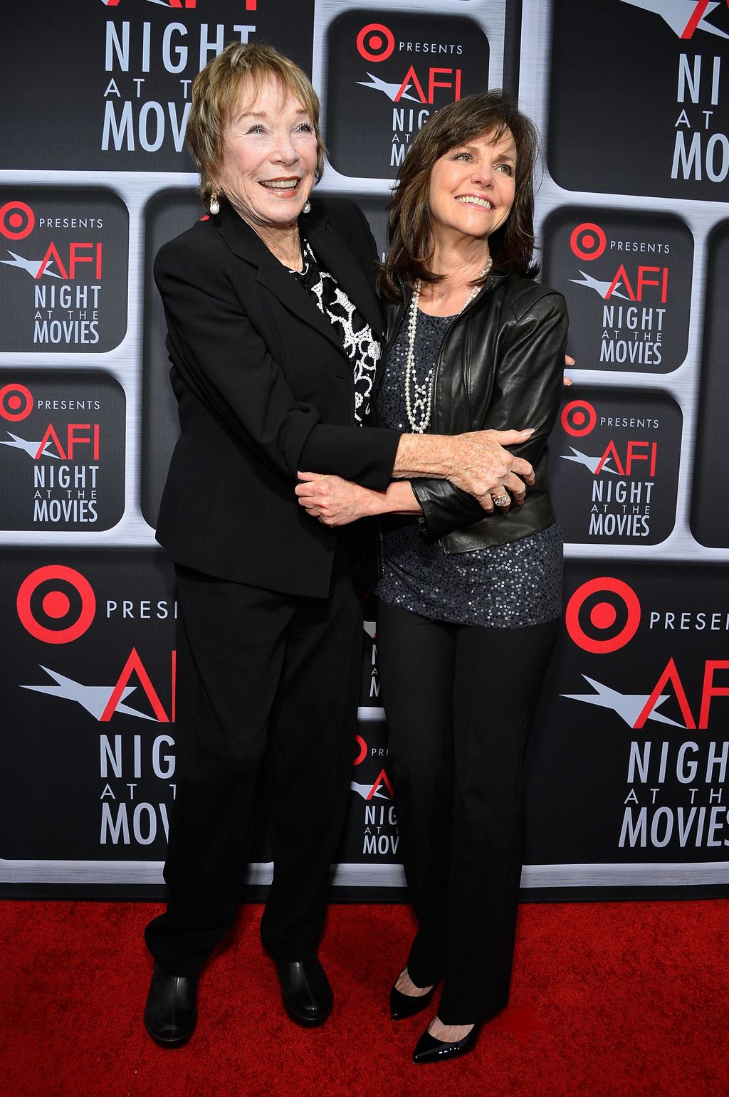 Shirley MacLaine and Sally Field arrive on the red carpet for Target Presents AFI