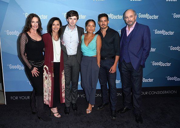 Sheila Kelley, Tamlyn Tomita, Freddie Highmore, Antonia Thomas, Nicholas Gonzalez, and Richard Schiff attend For Your Consideration Event for ABC