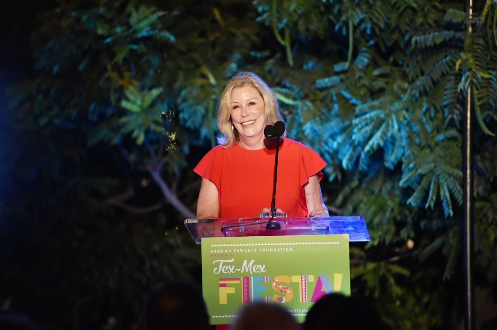 Sarah Purcell speaks onstage during the Farrah Fawcett Foundation